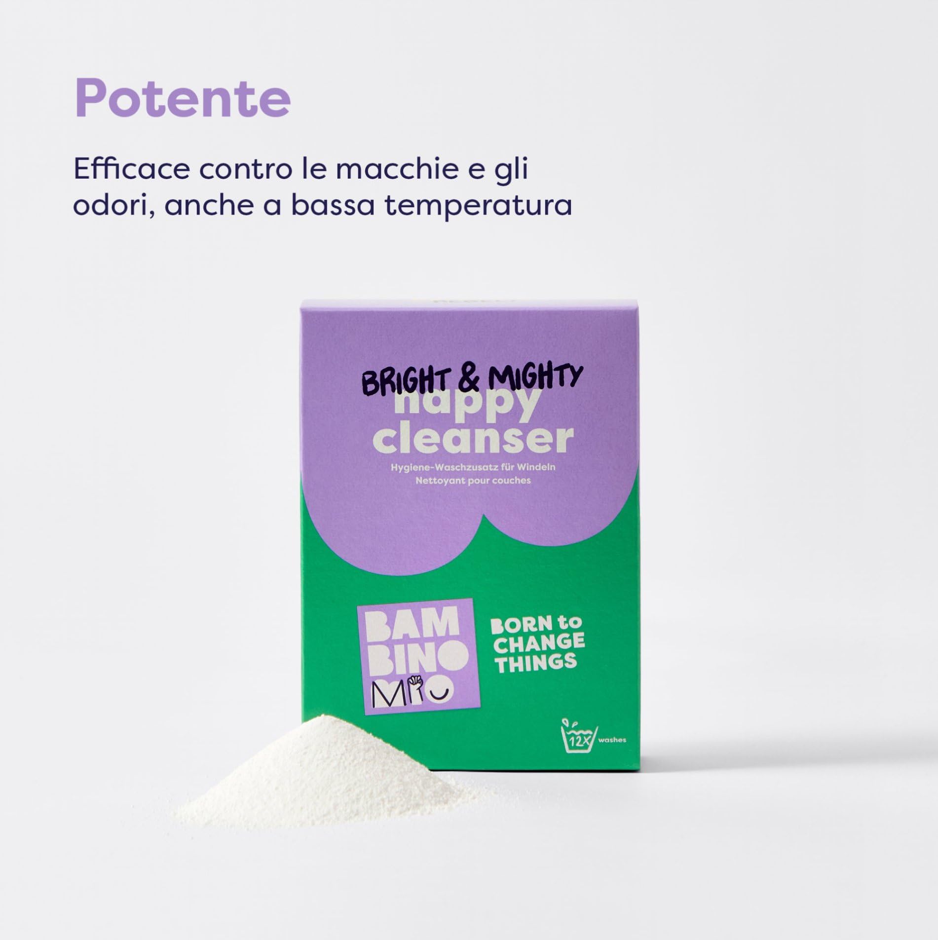 Bambino Mio Igienizzante Bucato Bebè 750g Rimuove le Macchie Pelli Delicate