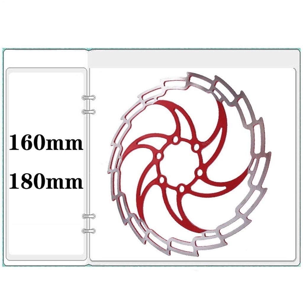 Frein à Disque de vélo VTT Rotor de vélo de Montagne 160mm / 180mm avec 6 pièces de boulons