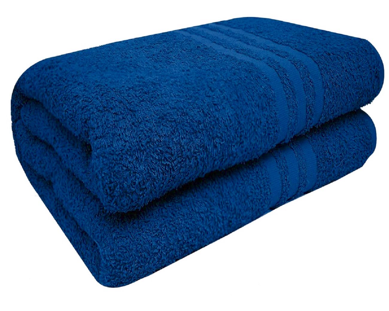 Extra Large Jumbo Bath Sheet Towels 100% Egyptian Cotton -600GSM- Premium Quality Super Soft Big Bath Sheets XL Bath Towel (Blue)