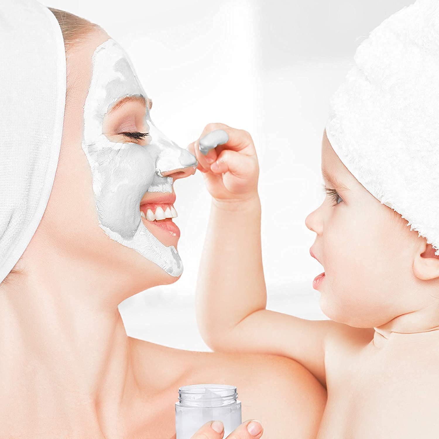 4 Ounce Plastic Cosmetic Jars Wide Mouth Refillable Containers with Golden Lids for Powders, Lotion, Ointments, Make Up, Body Butter, 12 Pcs : Beauty & Personal Care