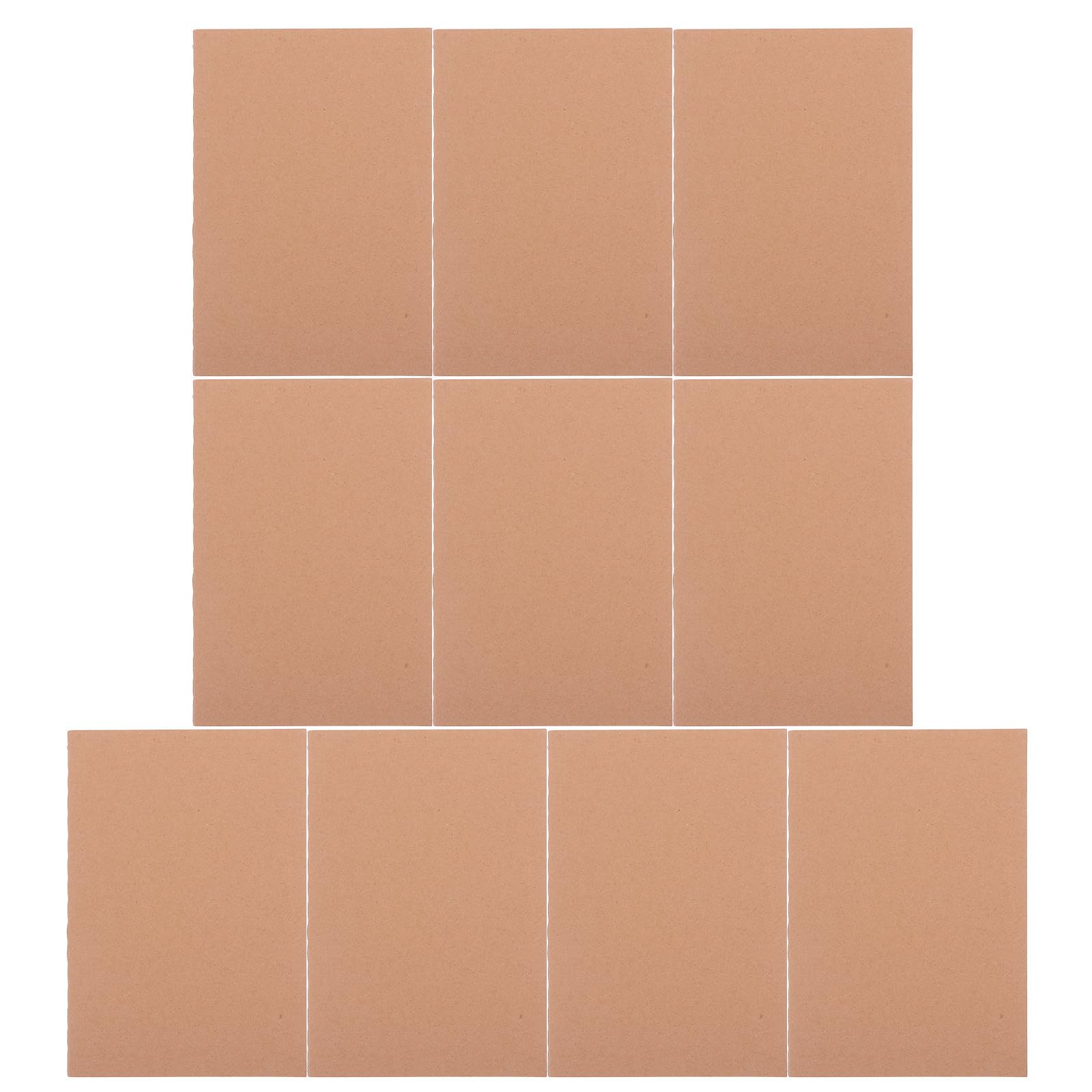 Lurrose 10 mini quaderni in carta kraft bianca - Mini album da disegno A5 senza righe - Piccolo album da disegno tascabile per artisti, studenti, lavori e scuola, e scrittura