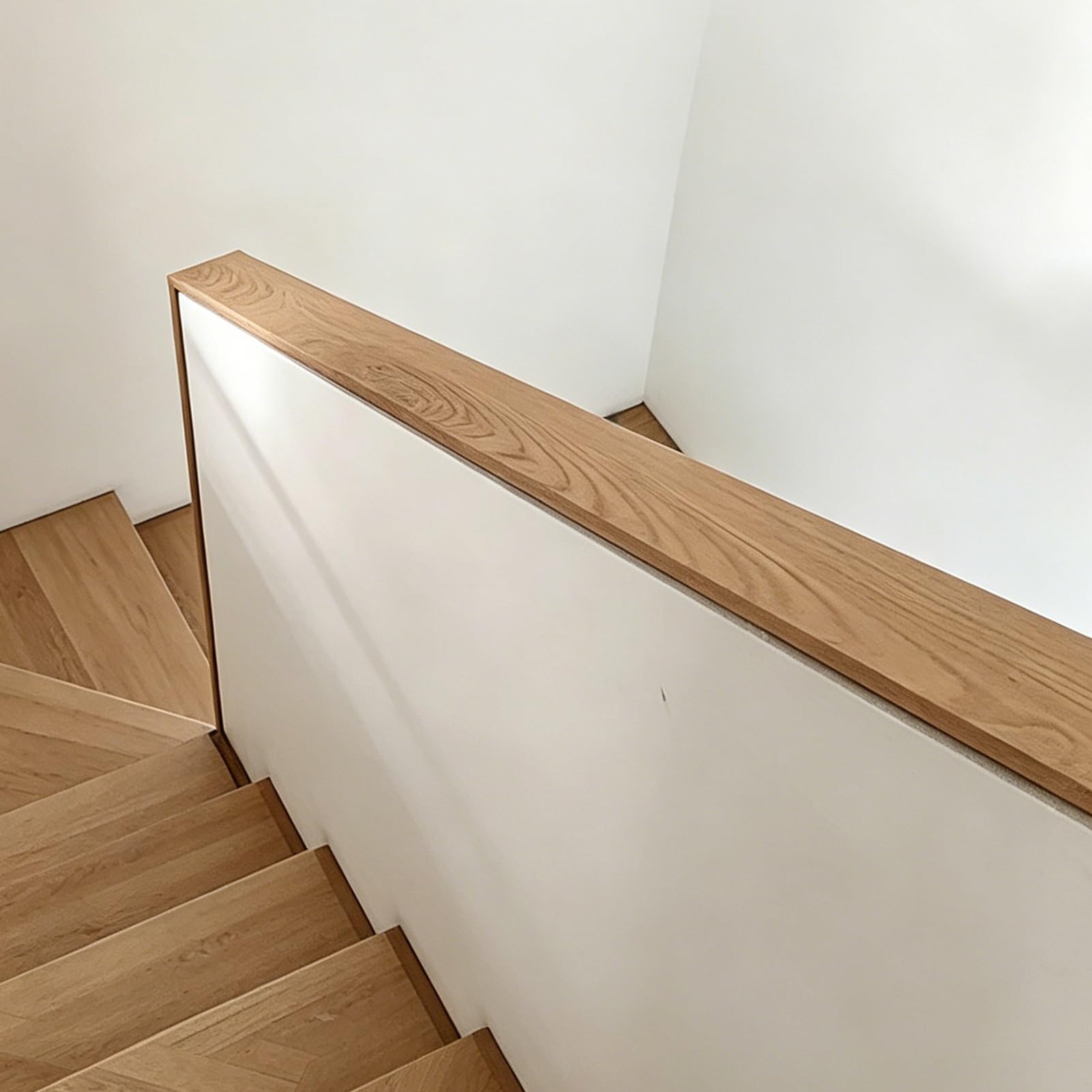 Main courante 100% bois massif pour rampe escalier et muret 254cm