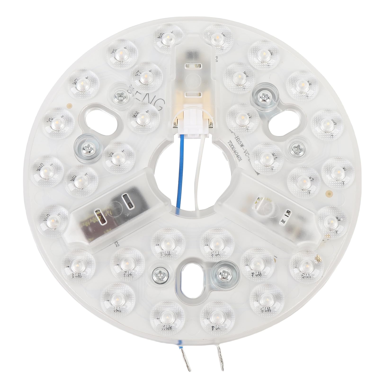 BAOFUYA Lumière LED Remplacement 3 Couleurs Dimmable pour Ventilateur de Plafond 3CCT 3000K 4200K 6500K Ampoule de Sauve