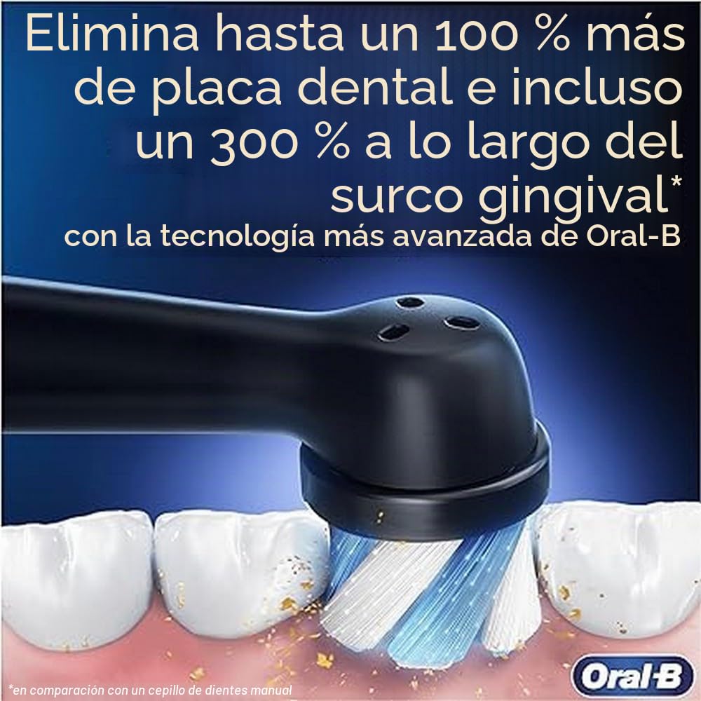 Oral-B iO Series 9 Edición Especial, Cepillo de dientes eléctrico, Bluetooth conectado, 7 modos de cepillado, 1 funda de viaje, 1 bolsa, cuarzo rosa