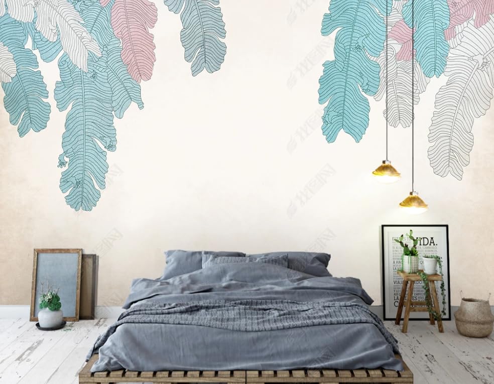 Papier peint intissé rétro frais pour salon et chambre 250x175 cm