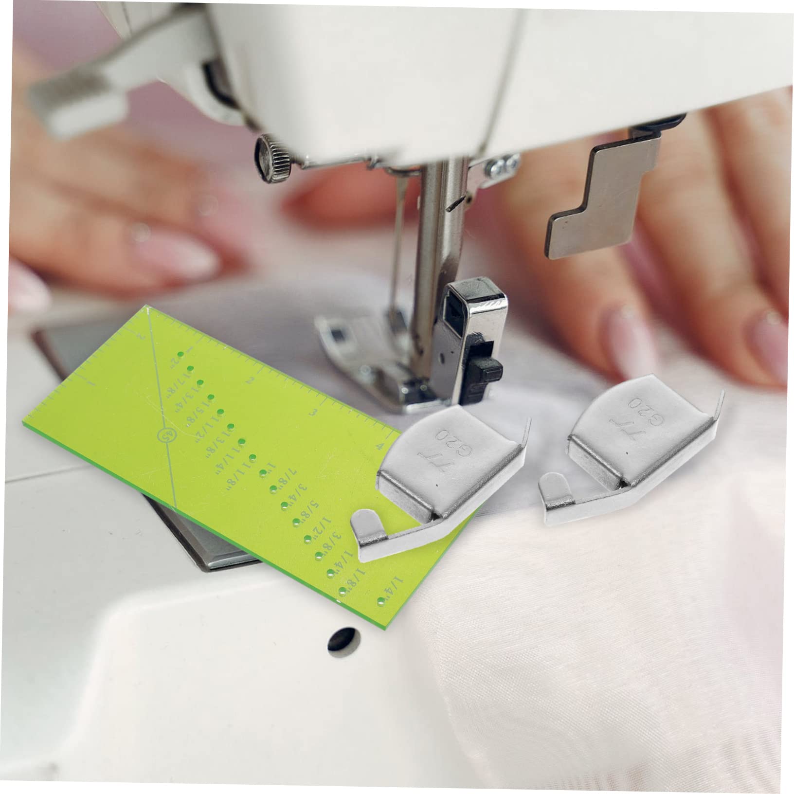 2 Juegos Reglas Margen Costura Para Máquina Coser Medidor Resistencia Pieza Imán Costura Guía Costura Magnética Regla Patchwork Regla Puntada