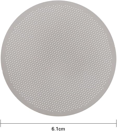 Miniatura 2 de 3piezas café papel de filtro filtro de acero de metal inoxidable cafetera sólido reutilizable para AeroPress
