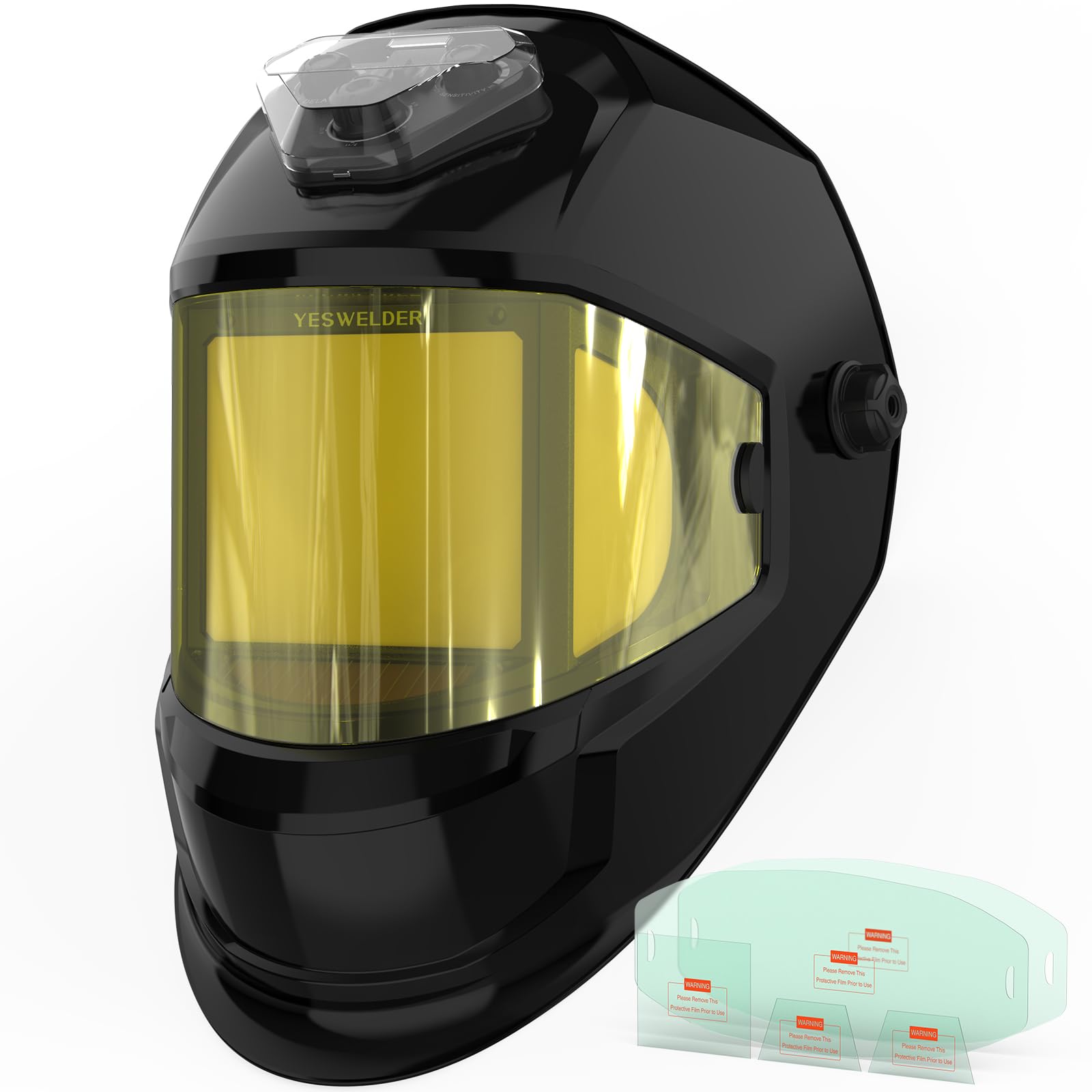 笑顔のエリンギ YESWELDER Panoramic Three Sides Auto Darkening welding Helmet with