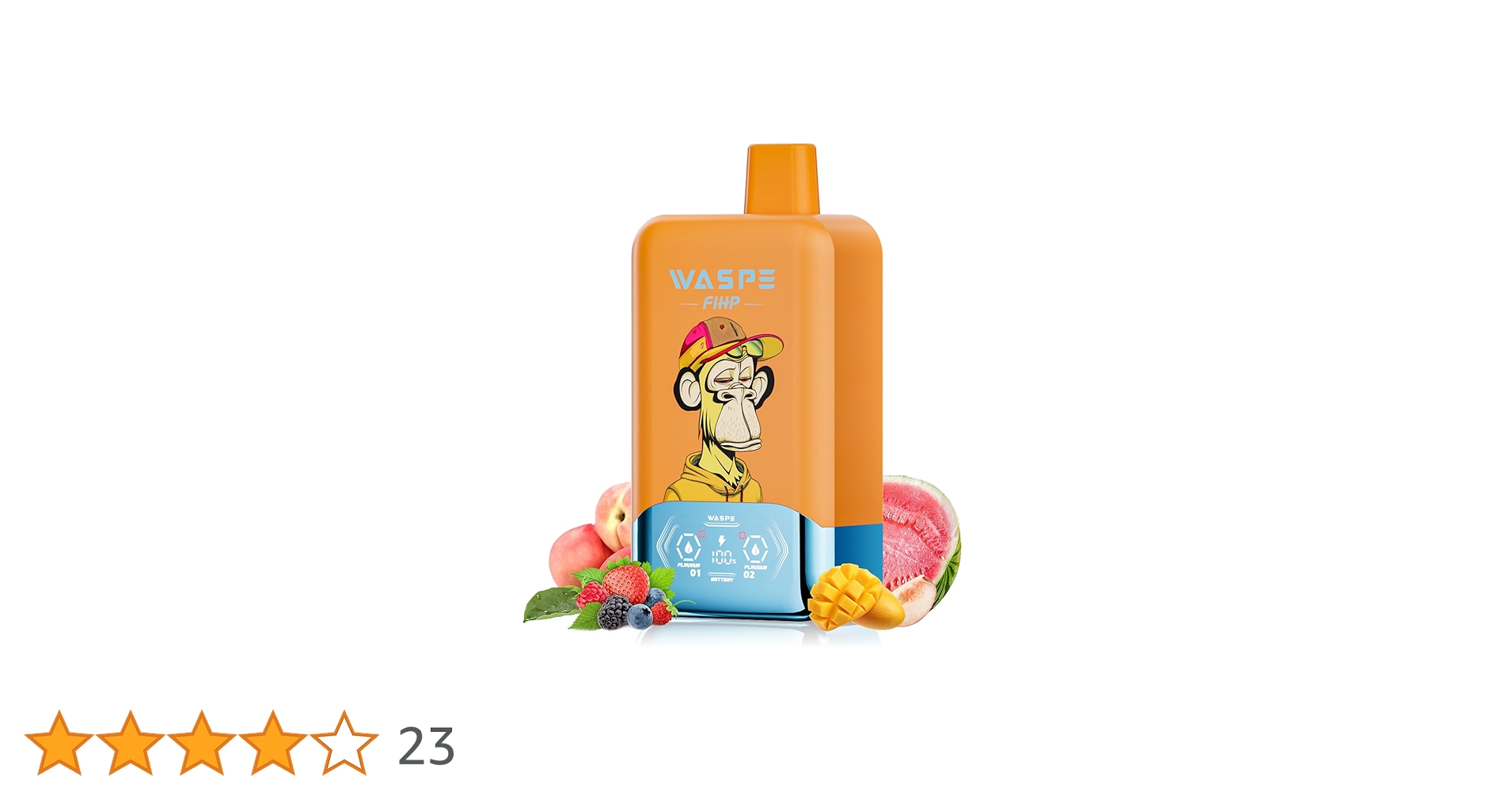 その他 WASPE Amazon | 【多種類のフレーバー自由切替】WASPE使い捨て電子タバコ