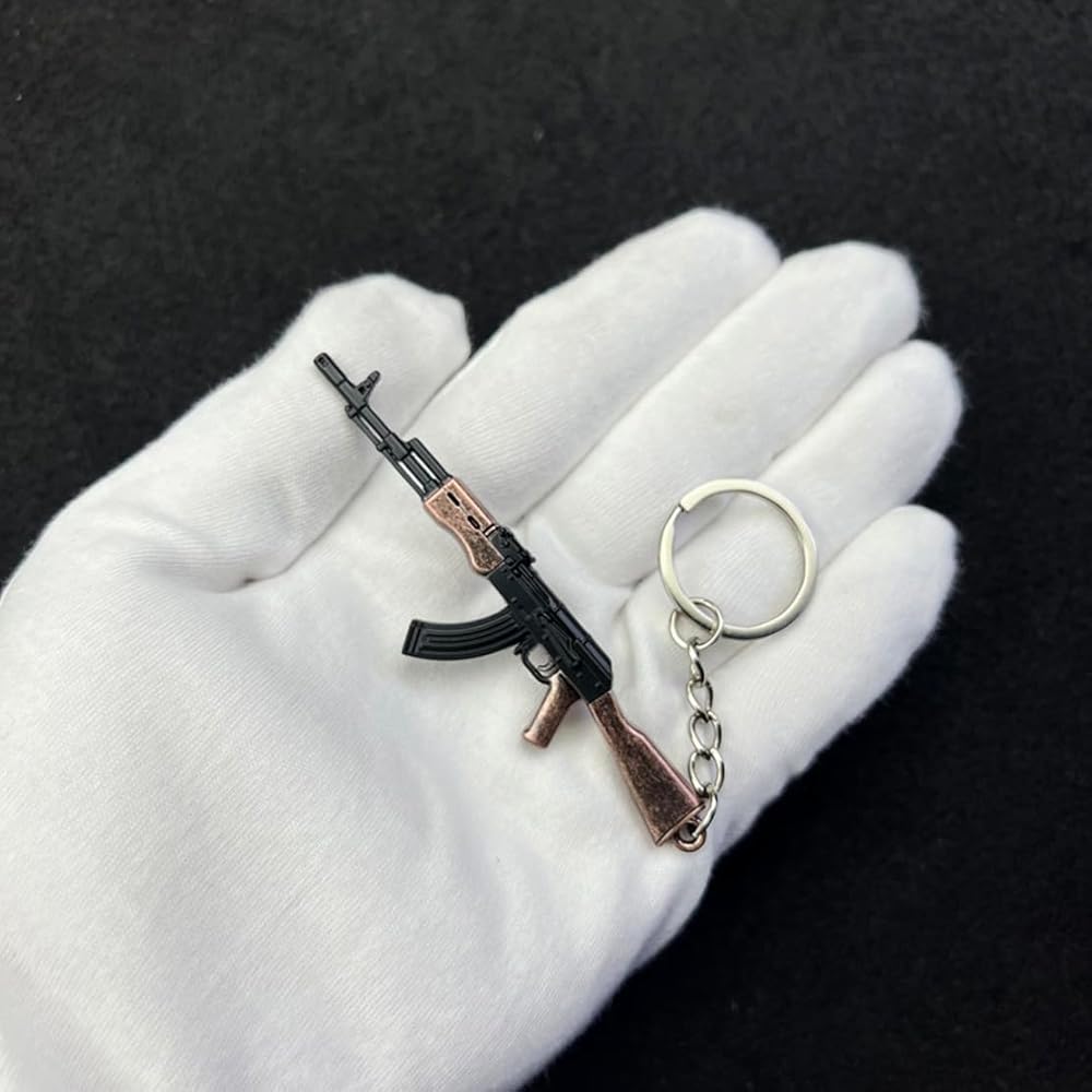 Smith & Wesson トイガン キーホルダー Revolver Keyring Gun Weapon Model Metal Keychain Mini Key