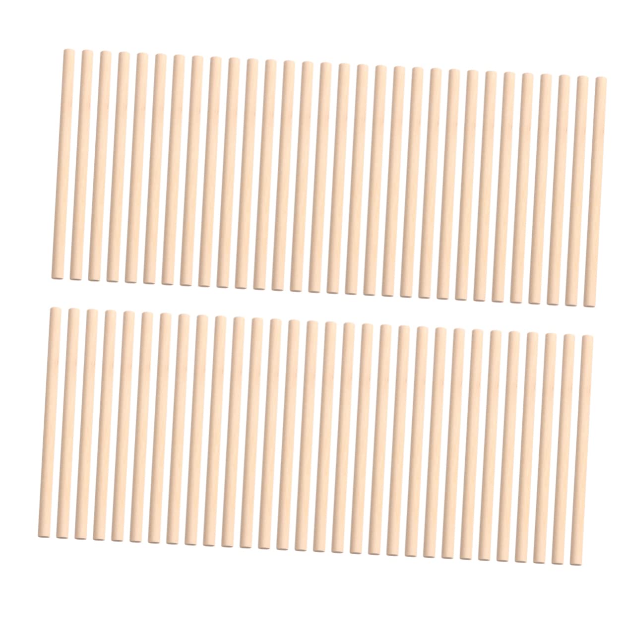Gadpiparty 100pcs Wooden Round Dowel Rods for Crafting DIY Building Model Making Materials Durable Craft Sticks for Projects Round Dowels