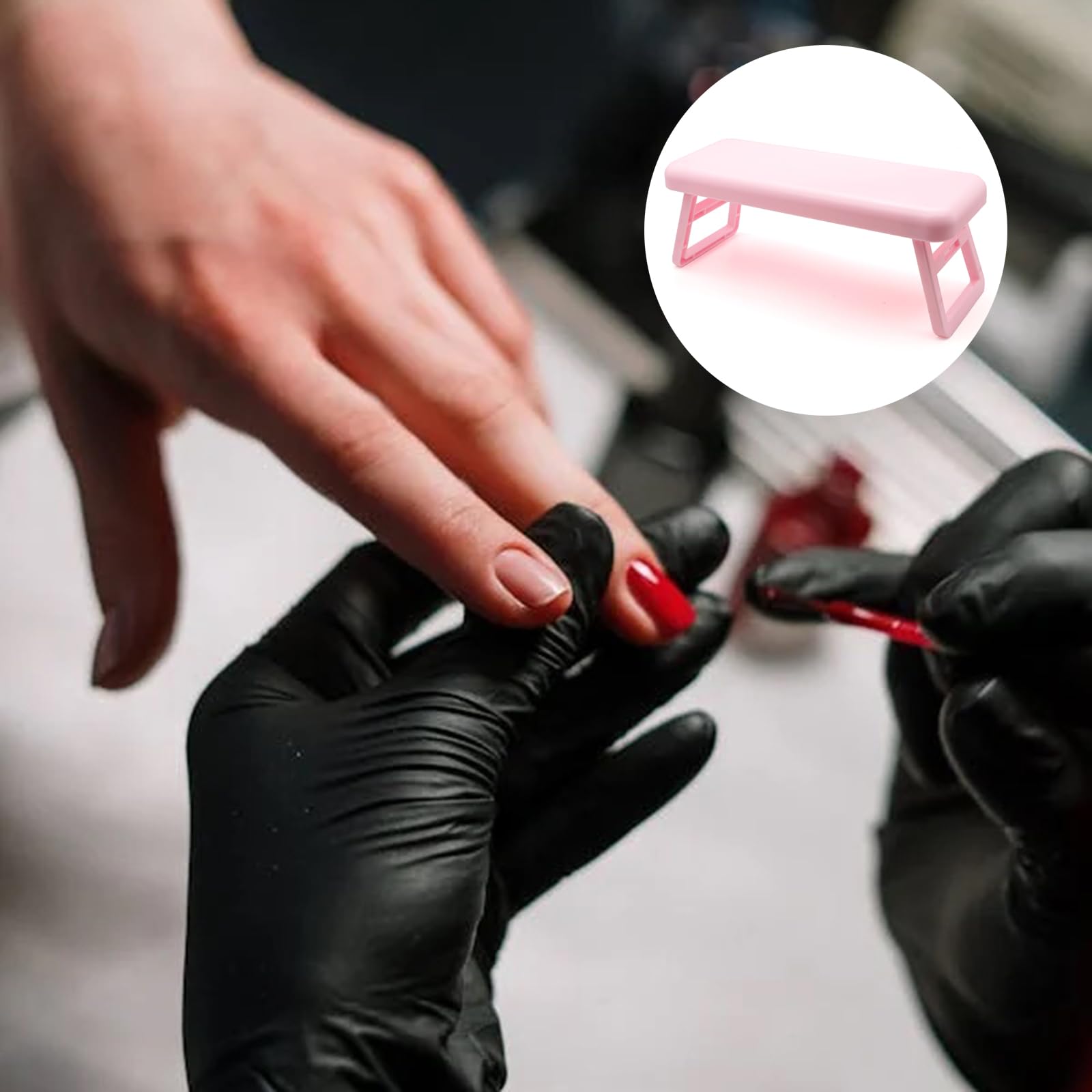 Poggiamano per Unghie Manicure, Cuscino per manicure Cuscino per unghie Poggiabraccia per unghie, Poggia Mani per Unghie Professionale, Pieghevole Poggia Mani per Unghie Professionale per Nail Art