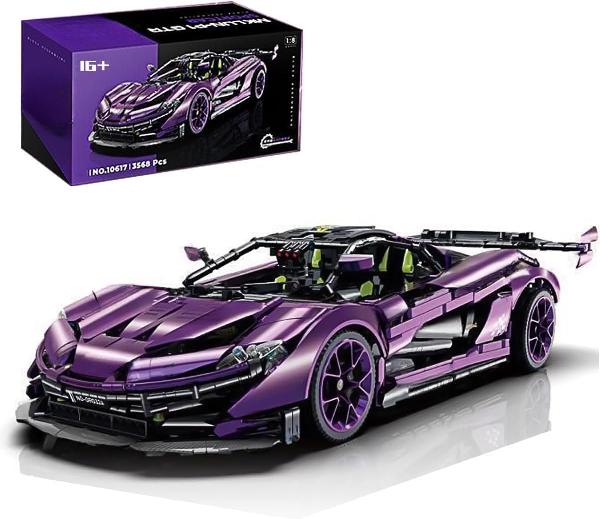 CIJINAY Sport Car Building Blocks Set, 3568 PCS Technic Racing Car Building Kits, MOC Super Racing Vehicle Construction Toy Gift for Adult, Compatible with Major Brand Technic