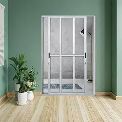 Esquadrias Bergamo Porta de Alumínio 2 Folhas Móveis 210 x 120cm Branco