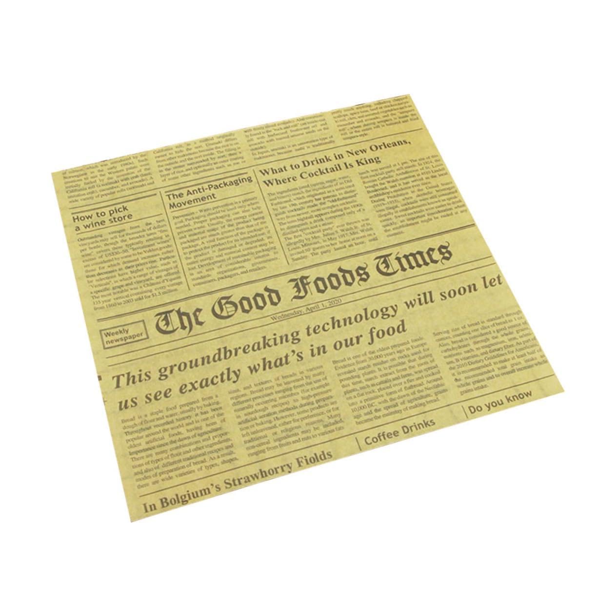 PRETYZOOM 50 Pcs Food Basket Liners Greaseproof Paper Food Basket Paper Liners Disposable