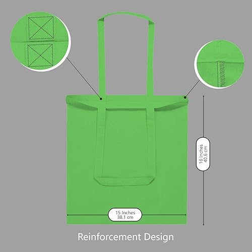 Vista 176 de TOPDesign - Paquete de 5 bolsas de algodón negro de 16 x 15 pulgadas, bolsas de tela ligeras y medianas reutilizables, adecuadas para bricolaje