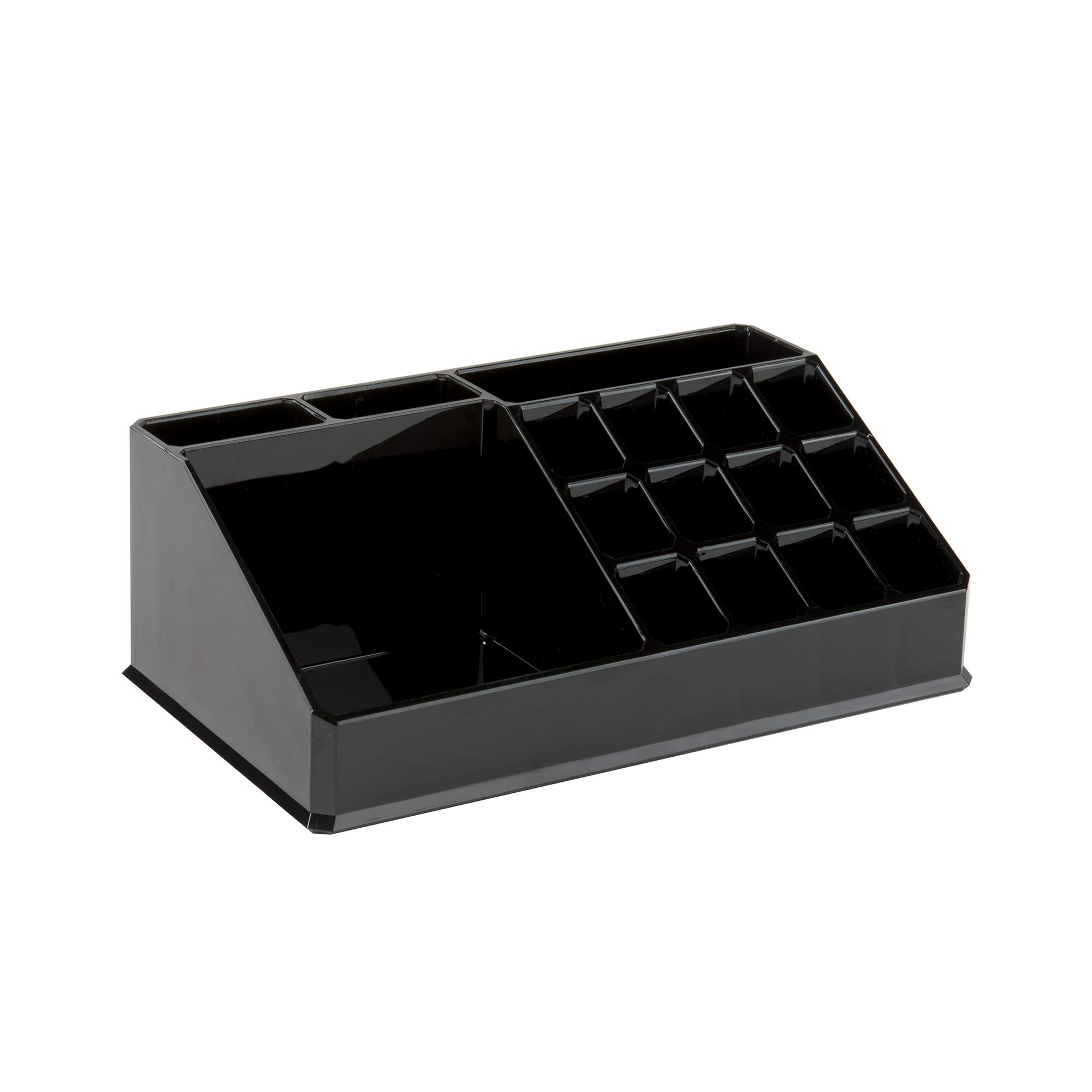 Compactor Multi-Cosmetics Organizer, POLYSTYRENE, Black