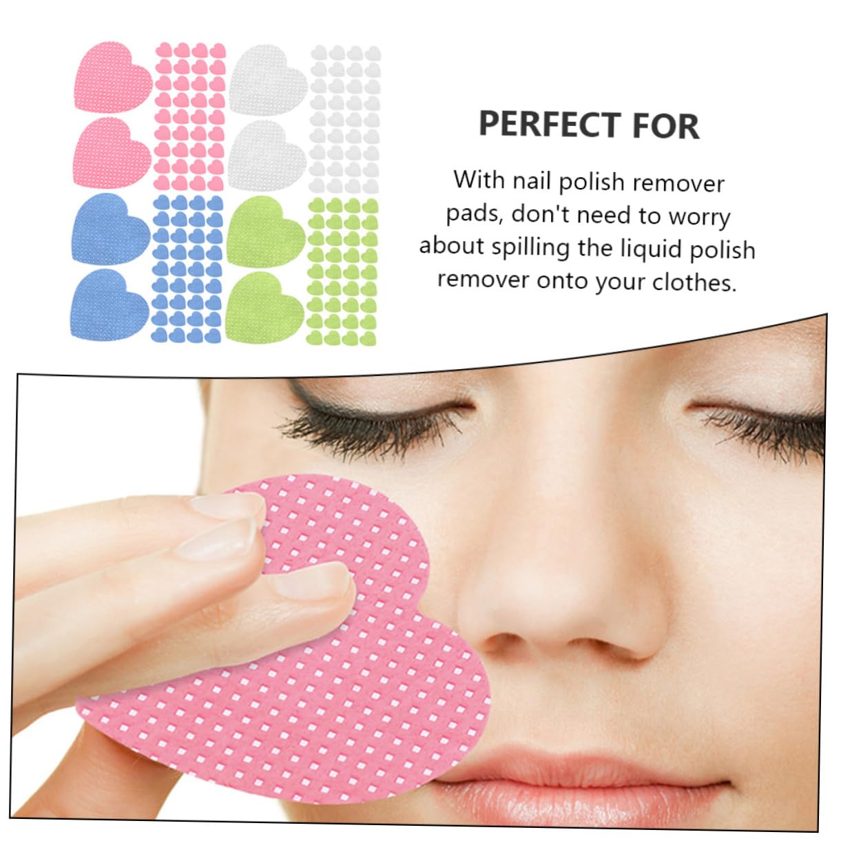 BESTYASH 4 Set Cotone Per Togliere Le Unghie Dispositivo Di Rimozione Polacco Salviette Per Unghie Senza Pelucchi Salviette Senza Pelucchi Per Extension Ciglia 800 Fogli*4