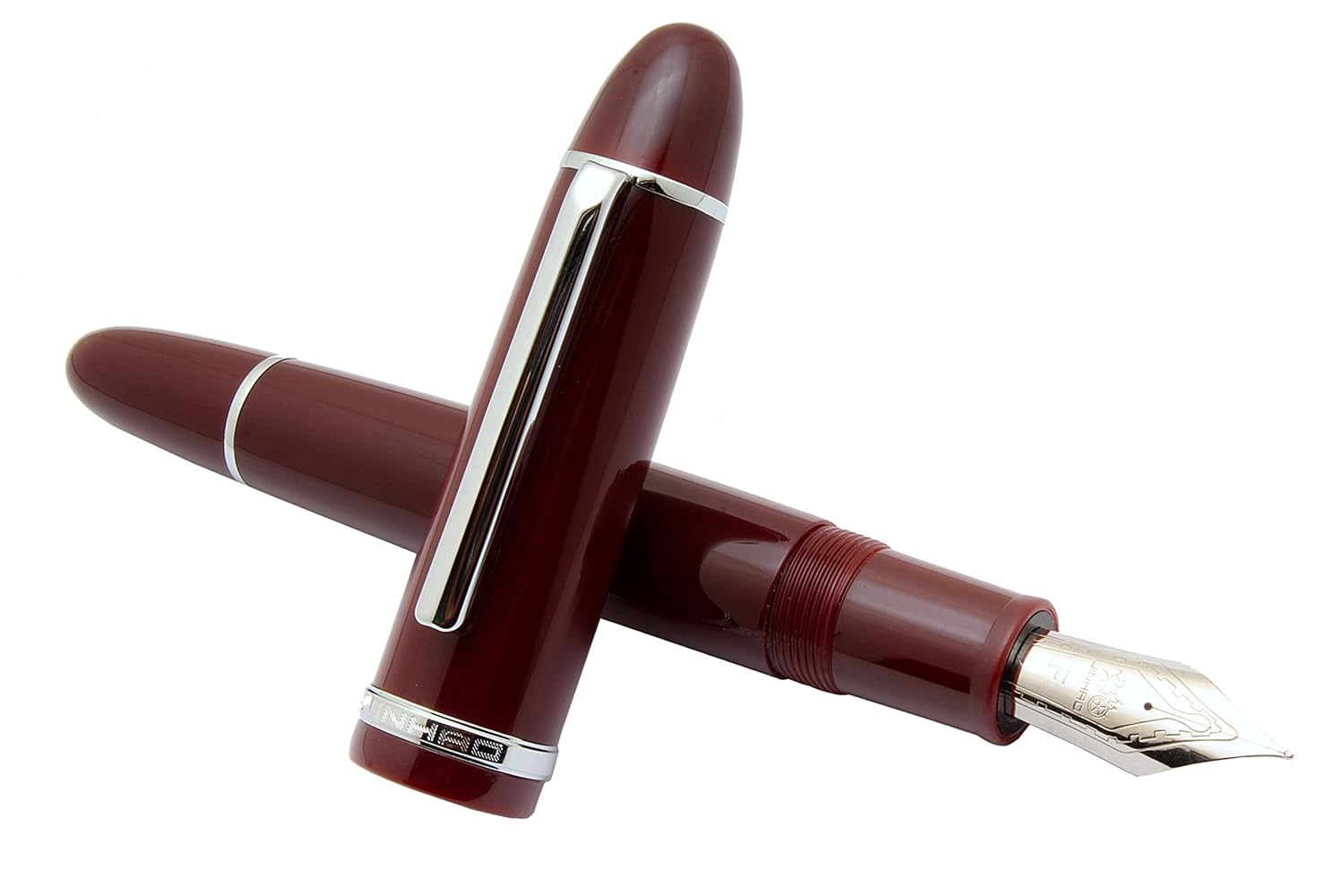 Ledos Jinhao X159 Burgundy Color Acrylic Fine Nib Fountain Pen With