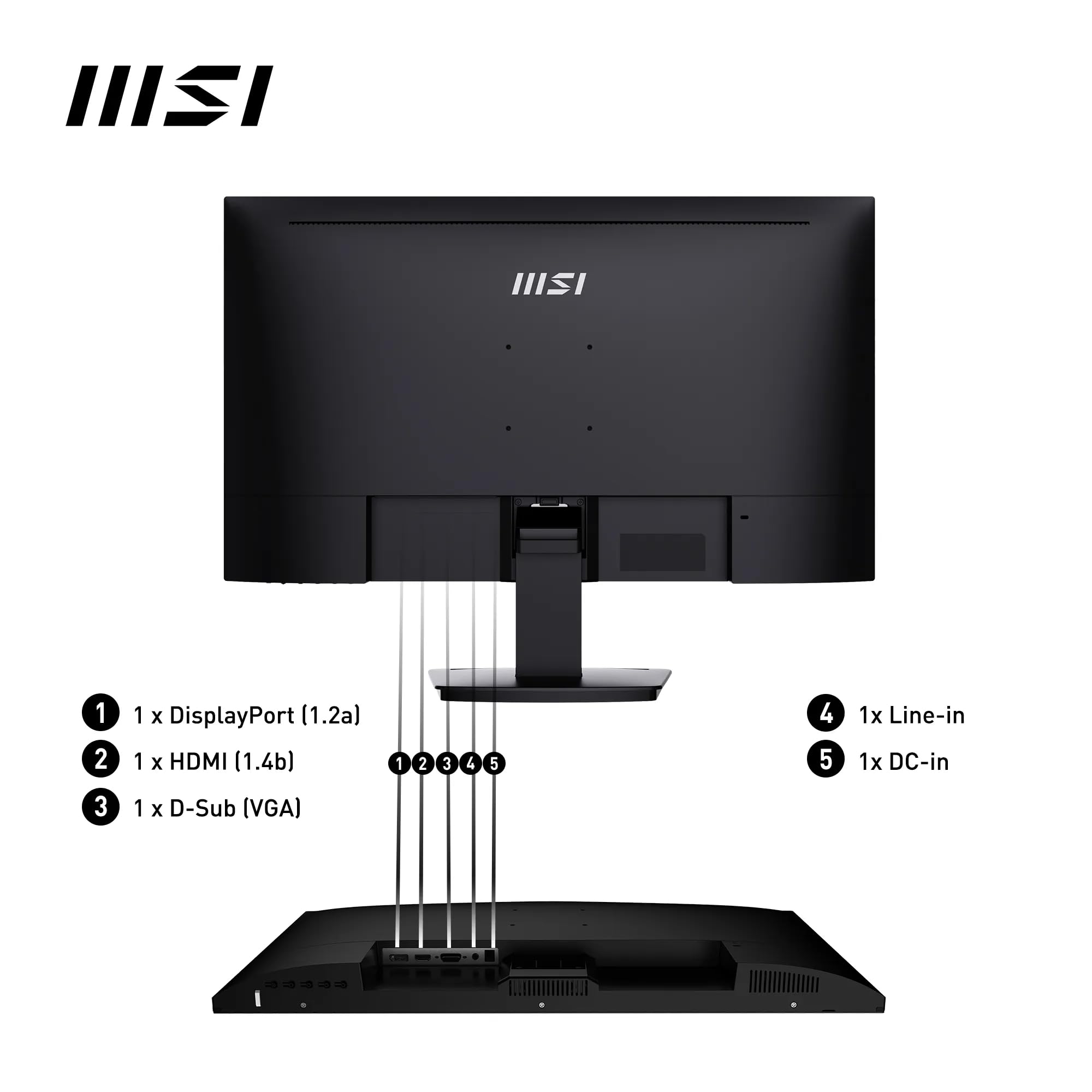 Monitor MSI PRO MP273A 27" Full HD IPS 1920x1080 100 Hz VESA HDMI 1.4 DP 1.2a