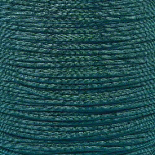 PARACORD PLANET 550 Type III 7 Strand Paracord – 100% Nylon Core – 550-Pound Tensile Strength - Utility Cord – Tie-Downs, Camping, Crafting, Survival (Emerald Green, 25 Feet)