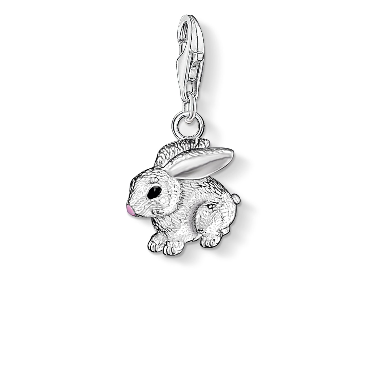 THOMAS SABO Damen Charm-Anhänger Schmetterling weiße Steine Charm Club 925 Sterlingsilber 1862-051-14