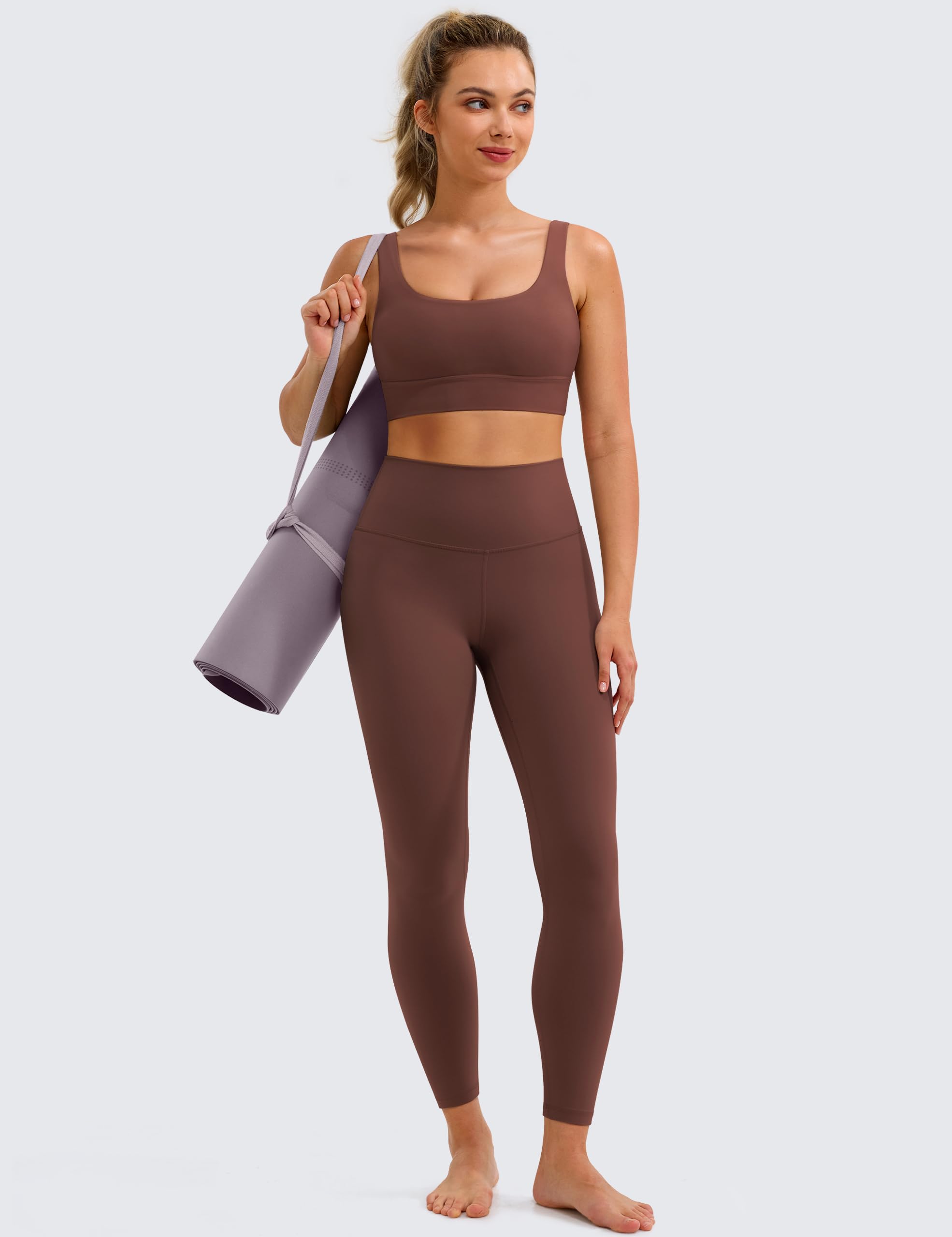 BAYDI Clouduxi - Sujetador deportivo para mujer, sin aros, sin costuras, con almohadillas y espalda en U para yoga y uso diario