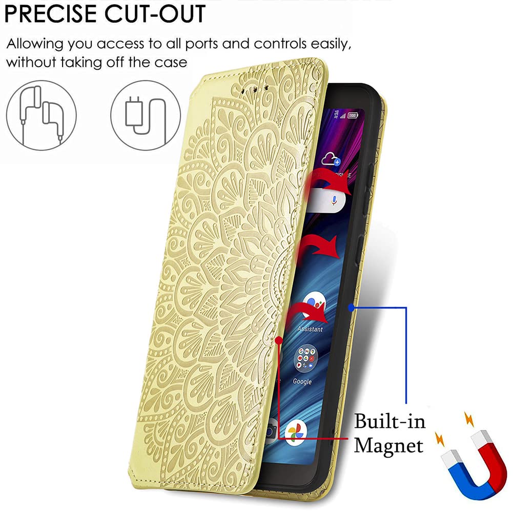Custodia Portafoglio Con Motivetto Mandala Per Sony Xperia 10 II – Pelle PU Rosa Con Supporto E Slot Carte