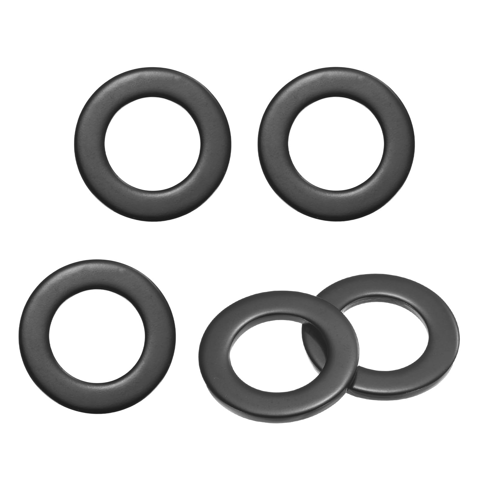 M METERXITY 5-Pack M22 Flat Washers 39mm OD Black Galvanized