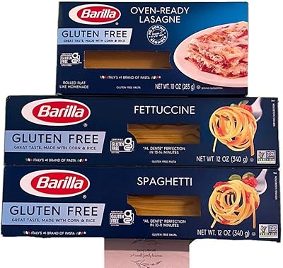 Barilla Gluten Free Pasta Kit, Pack of 3, Bundled with Langs Recipe Card, Barilla Gluten Free Spaghetti, Barilla Gluten Fr...