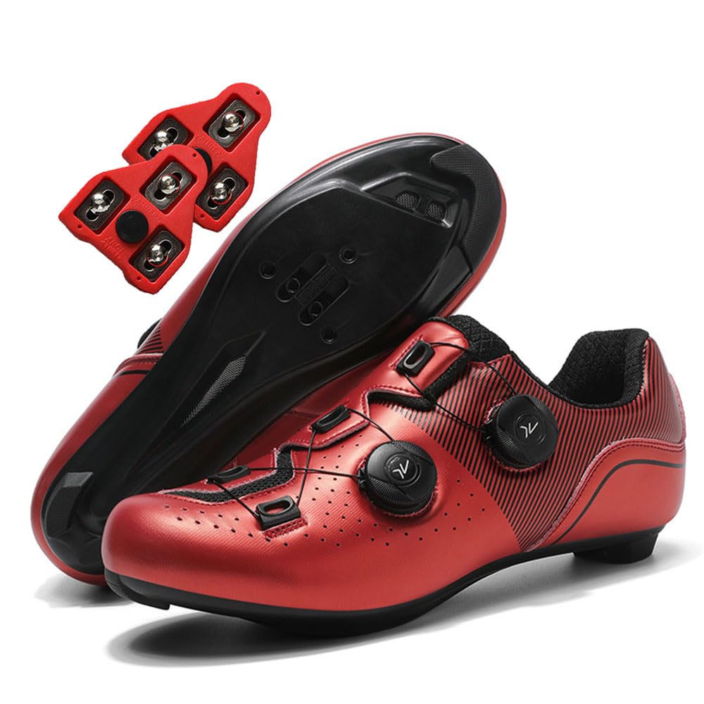 Scarpe Ciclismo Strada, Uomo Scarpe Ciclismo Strada Uomo Donna, Estate Unisex Equitazione MTB Road SPD da Ciclismo da Bici - SPD Blocco Pedale 37EU-47EU