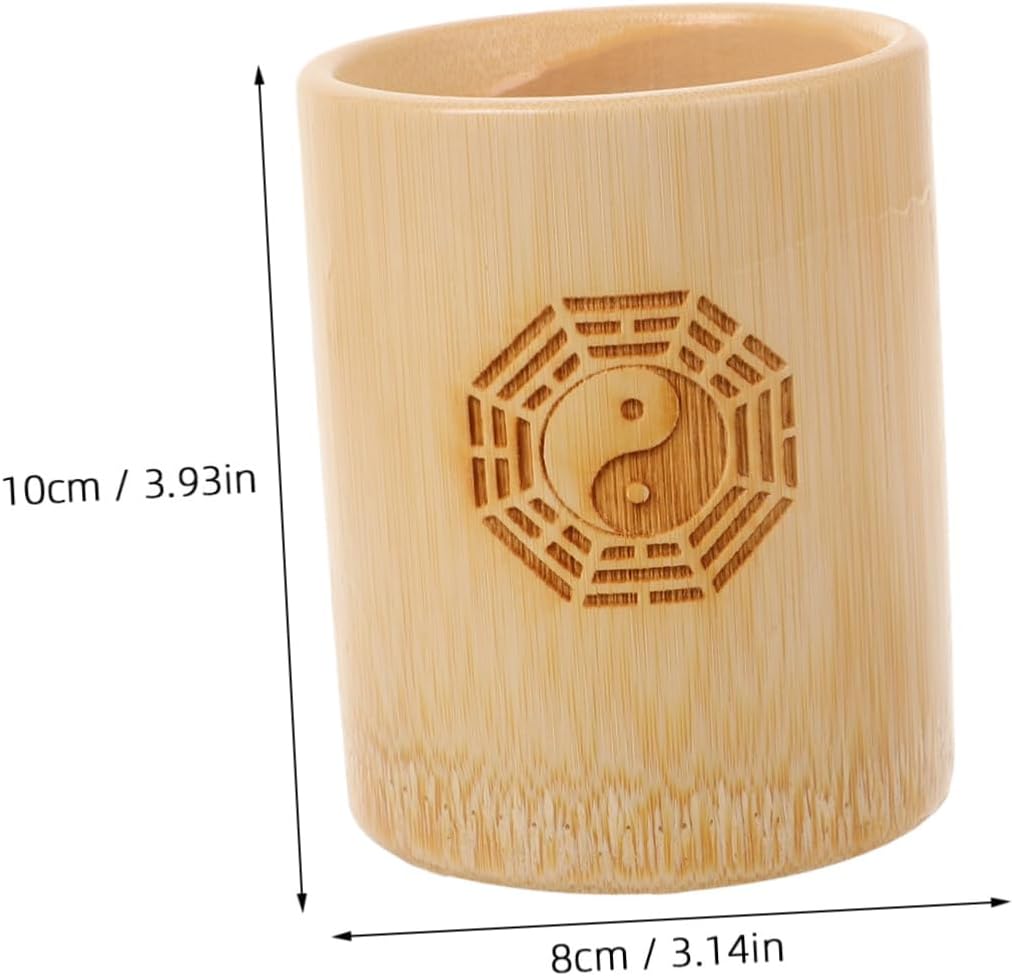 Yardwe Chinese Divination Tool Set with Bamboo Bucket I Ching Fortune Telling Props for Beginners and Feng Shui Practitioners for Spiritual Guidance and Meditation