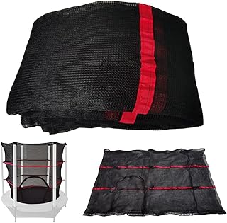 Invólucro de rede de segurança para trampolim | Rede de proteção de segurança para substituição de trampolim | Rede de trampolim infantil respirável e resistente ao desgaste ao ar livre Aezon