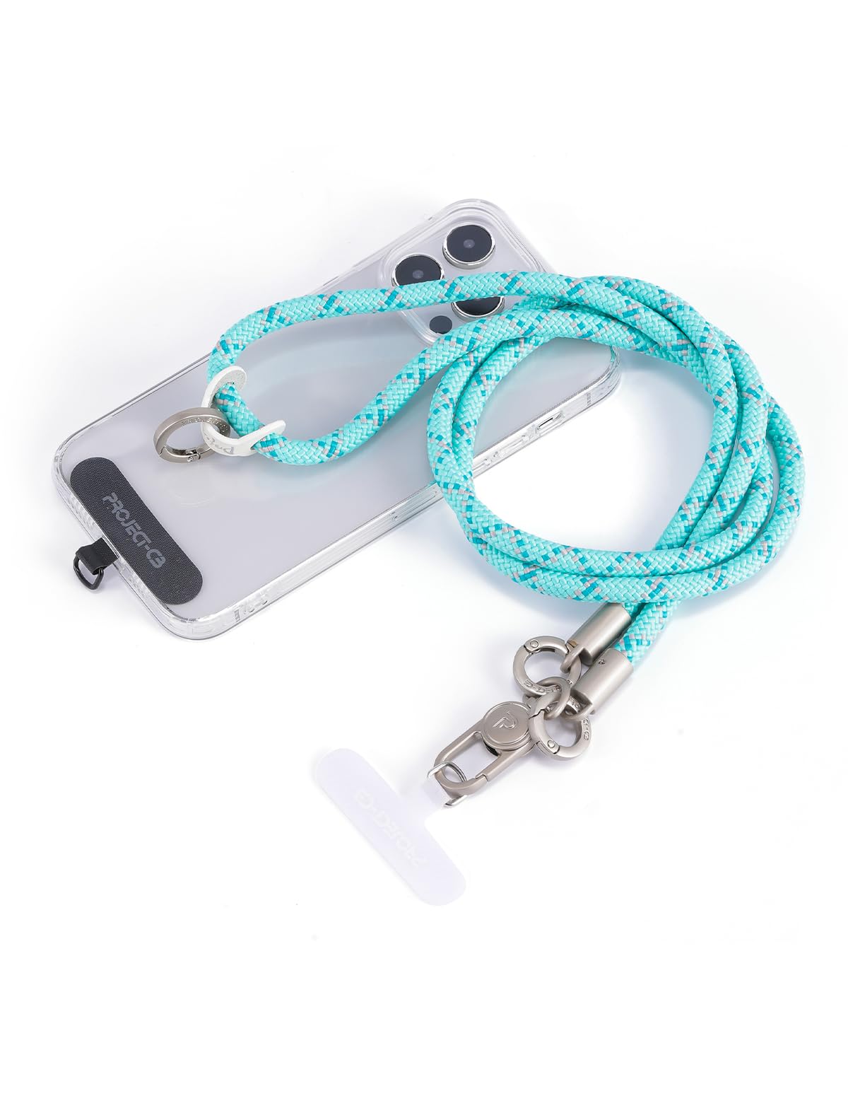 project-cb Phone Lanyard×1,Phone Tether Tab×2, Crossbody Cell Phone Lanyard,Rope Lanyard,Universal Adjustable Phone Strap(Verdant-S)