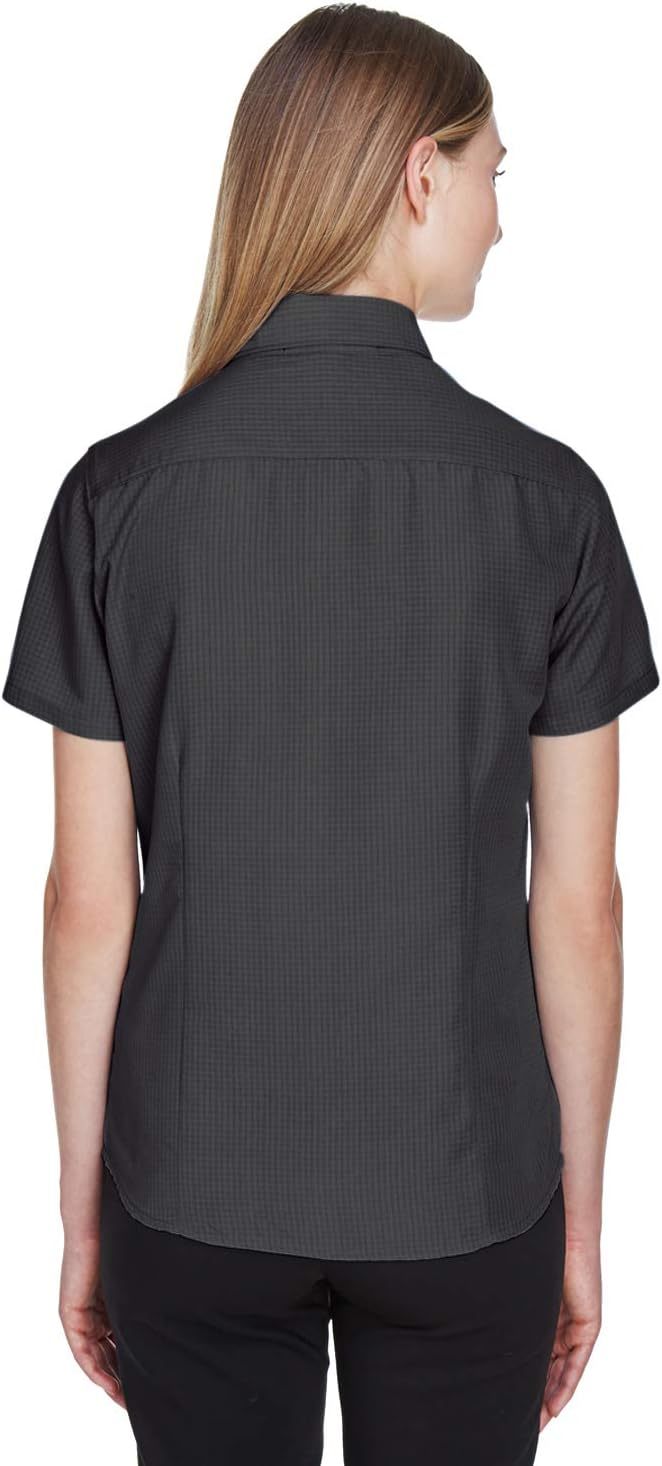 Textured Camp Shirt with Barbados Design by Harriton - Image 2