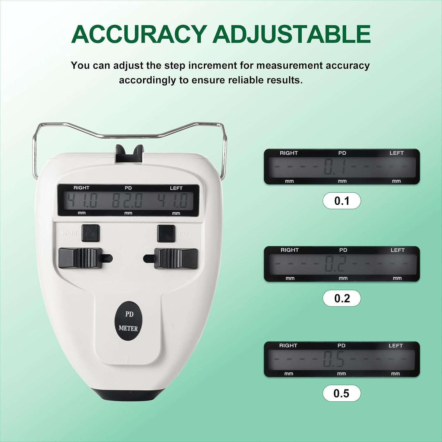 Optisches Digitales Pupillendistanzmessgerät, Led-pd-Meter, Ophthalmologisches Gerät Mit LCD-anzeige, Optisches Pupillometer Zur Messung des Interpupillären Abstands