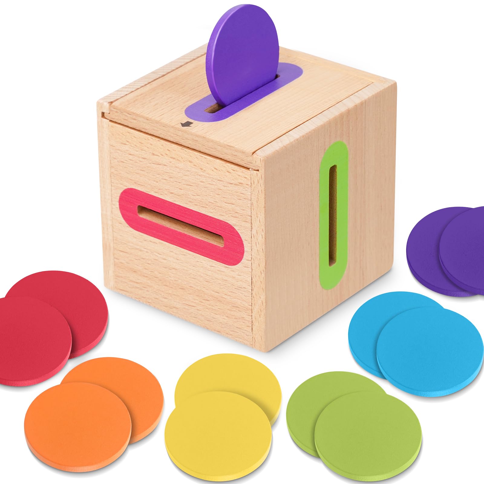 Lubolee Giochi Montessori 1 2 3 Anno, Giocattoli Bambino 1-3 Anno Giochi da Viaggio Bambini 2 1 3 Anni Regalo Bambino 1-3 Anno Educativi Giocattoli in Legno per attività e Sviluppo