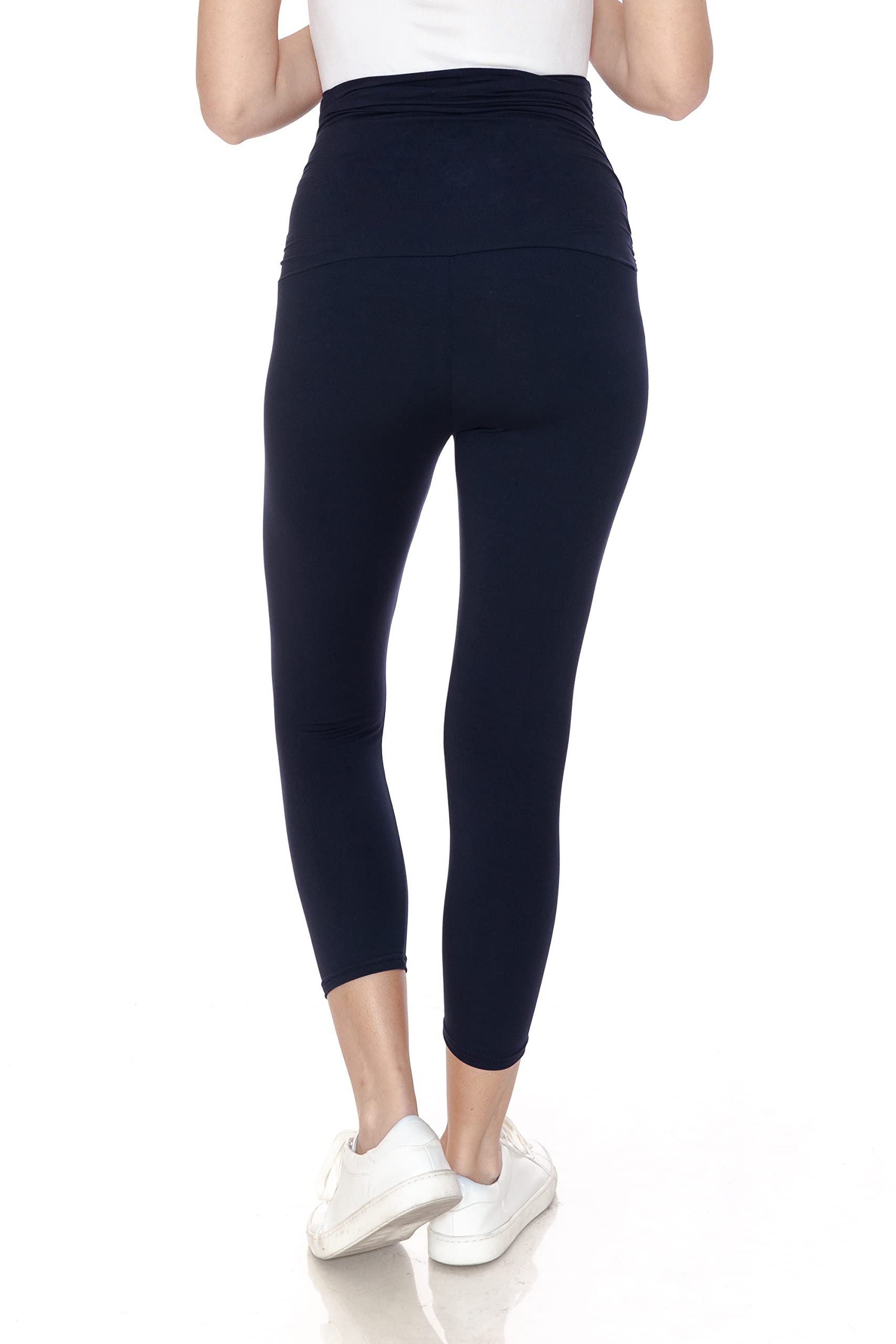 Leggings Depot Maternity Leggings Tights Medias de Maternidad, Marino, 3X US para Mujer