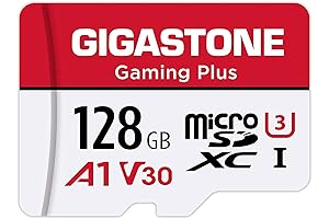 Gigastone 128GB MicroSDXC Gaming Plus Memory Card, up to 100MB/s