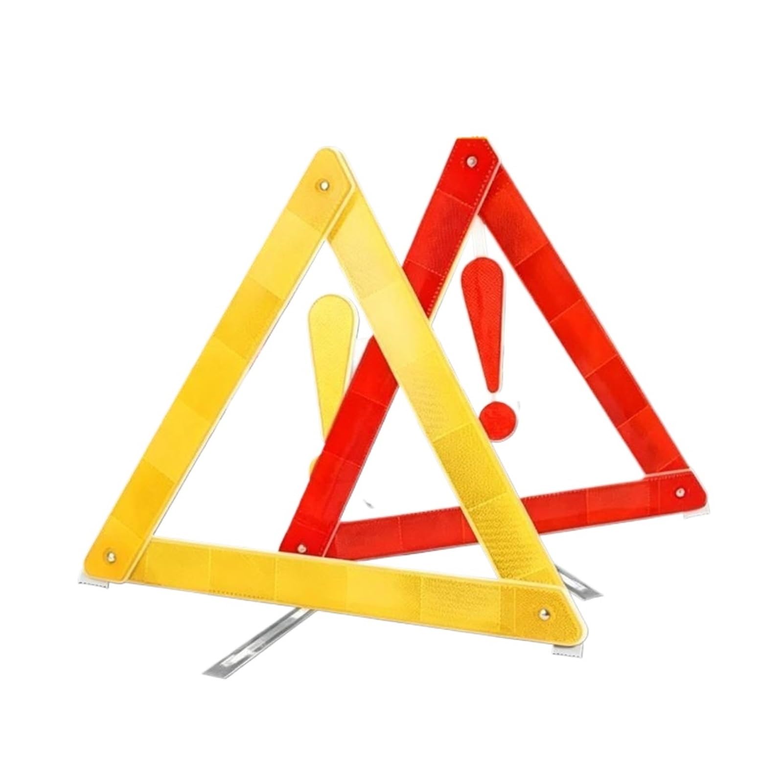 Triángulo de Advertencia Emergencia for vehículos, Dispositivo Reflectante Seguridad Vial, Visibilidad, configuración rápida, 8 Uds para Advertencia