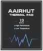Aairhut Thermal Pad Thermal Pad 13 W/mK 120 x 120 x 1 mm Silicone Cooling Pad GPU Non-Conductive Heat Resistant Extreme Odyssey Cover with Two Self-Adhesive Films for PC Laptop Heatsink/GPU/CPU