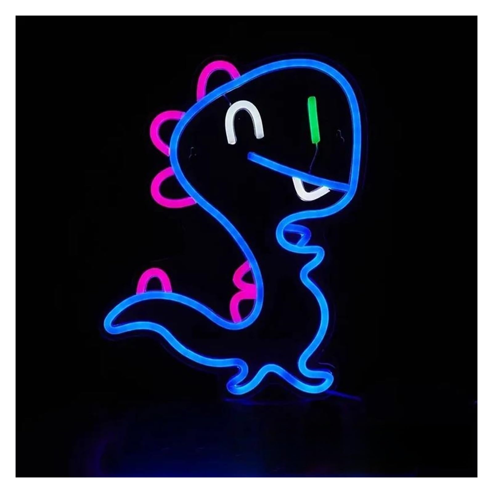 Shouxi One Color Sign Lamp Dinosaur Neon Sign, Cute Cartoon Wall Lamp Gameroom Zoo Bar Party Decoration 25Cmx34cm