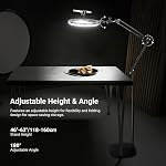 NEEWER Entry Level Version 10.5" 10W Ring Light with 46"-63" Stand, Overhead Phone Holder Mount Compatible with iPhone, Bi Color LED Selfie Lighting CRI85+ for TikTok Video Recording Streaming, N44