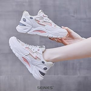 Amazon | [SEINIES] レースアップ スニーカー ボリューム感 厚底