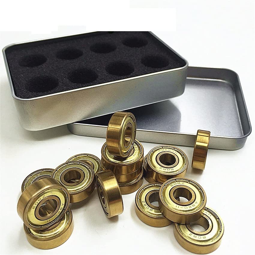 Amazon.co.jp: DINGGUANGHE 16pcs 608zz金ベアリングスケート