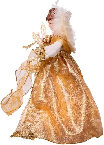 Miniatura 4 de Kurt S. Adler Árbol de ángel dorado claro claro UL 10 de 12 pulgadas, multicolor