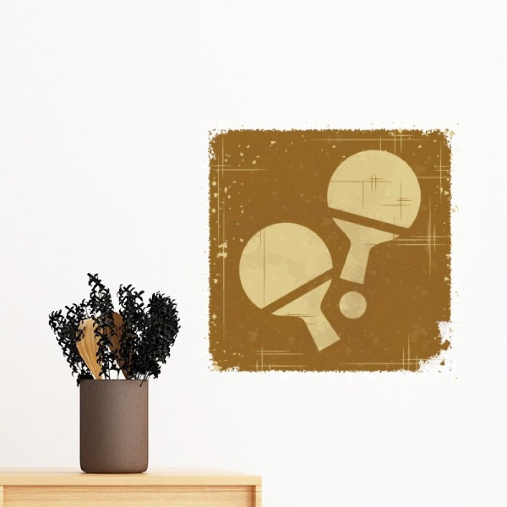Papier Peint Tennis de Table Autocollant Mural Grand Format Vinyle Amovible Décoration Sans Peinture