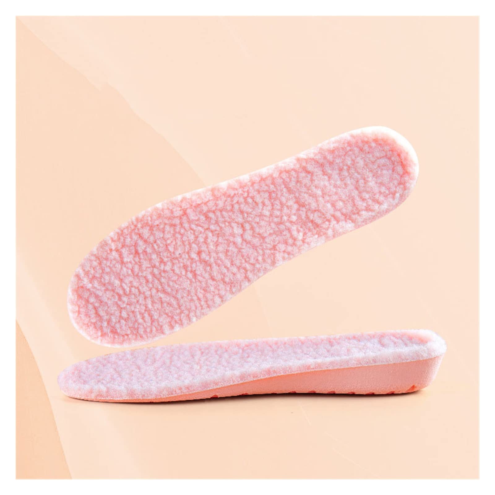 ZHCHAO Warmth Height Increasing Insoles Women Shoe Pad Breathable Honeycomb Plus Velvet Thicken Unisex Winter Shoe Insole(A1.5cm,37-38)