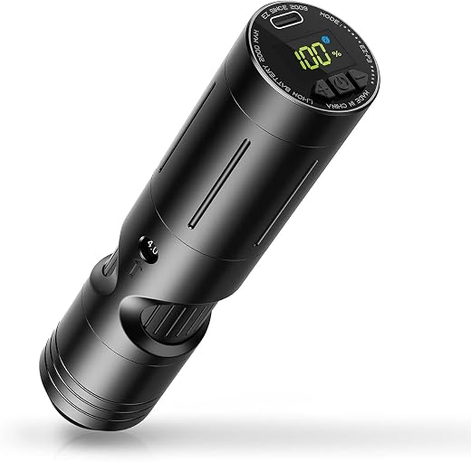 EZTATTOO Wireless Tattoo Pen Machine (P3 - Black)