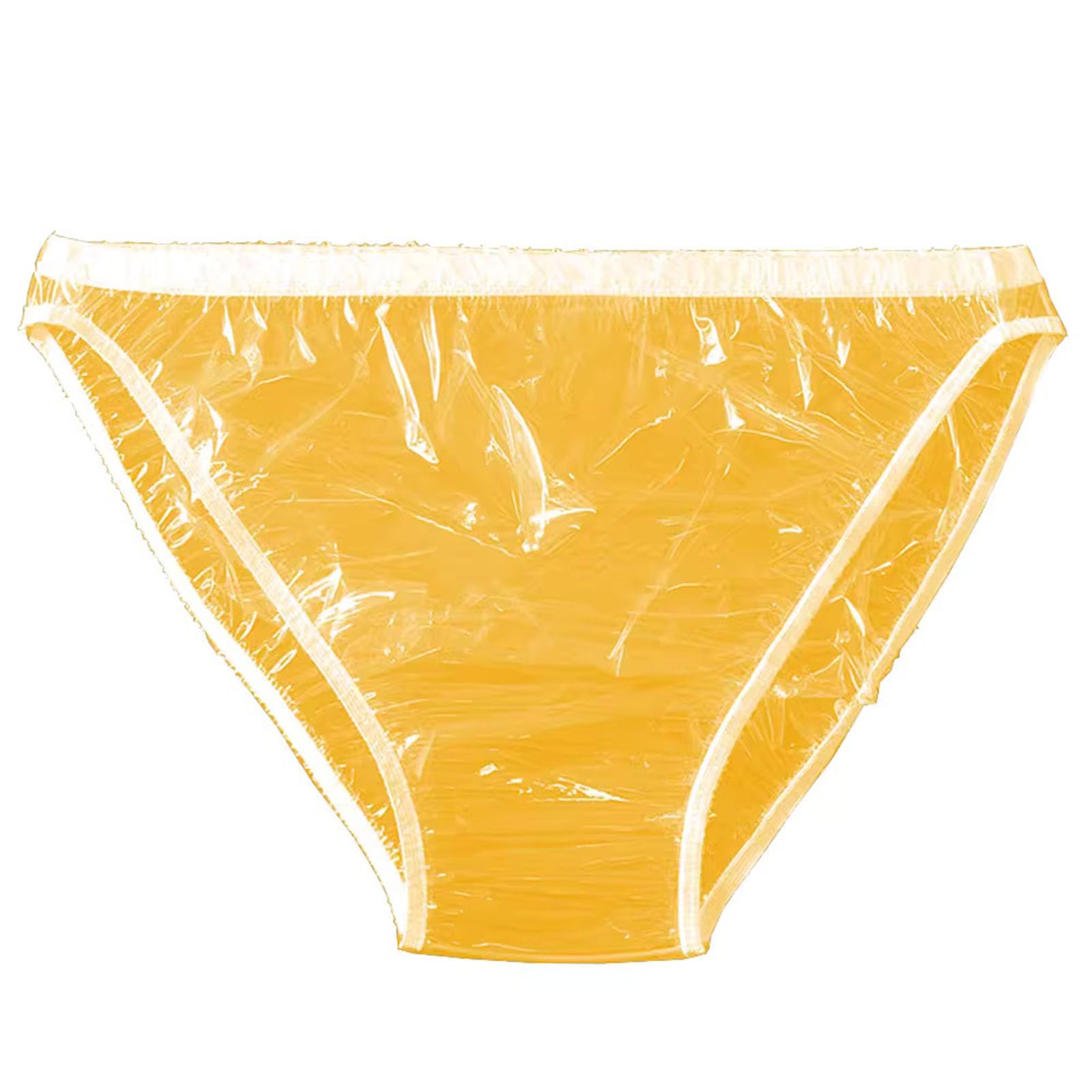 Braguitas para La Incontinencia De Adultos, Ropa Interior Impermeable De Plástico A Prueba De Fugas, Lavable Y Reutilizable, Tallas S A 7XLYellow,4XL